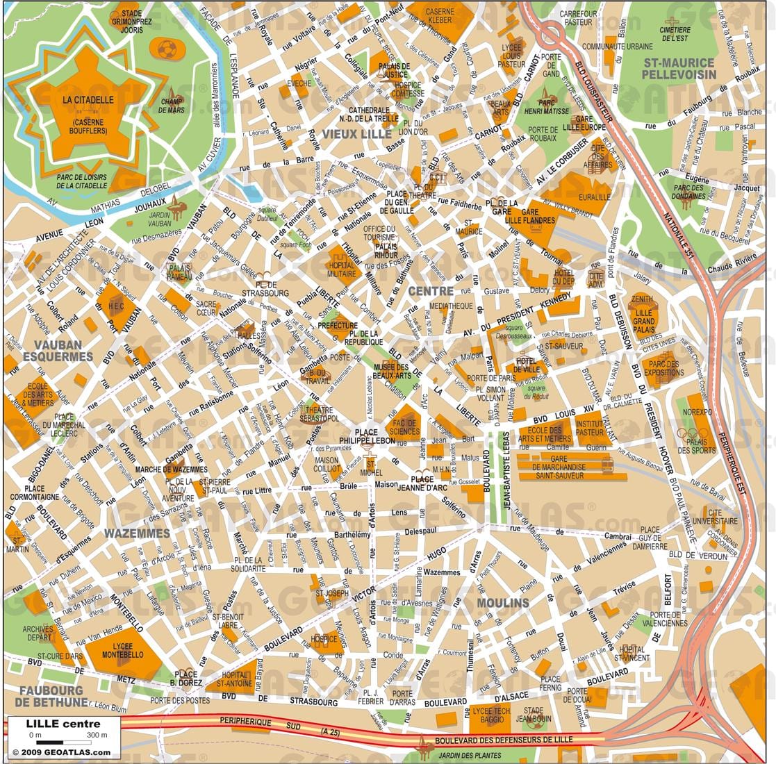 Lille的地图pdf