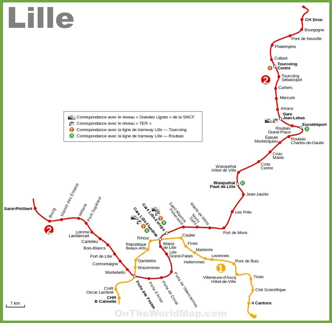 Lille的地铁图pdf